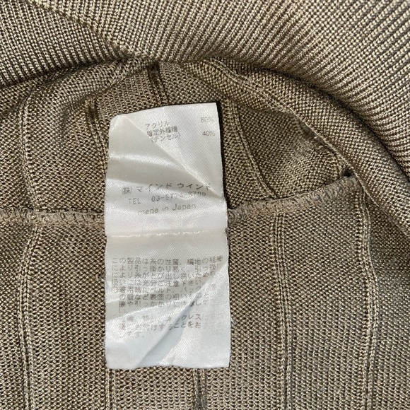 Vntg ATELIER SAB Y2Y Japanese Brand 3/4 Dolman Sleeve Brown KnittedSweater Sz 38 - Picture 8 of 12